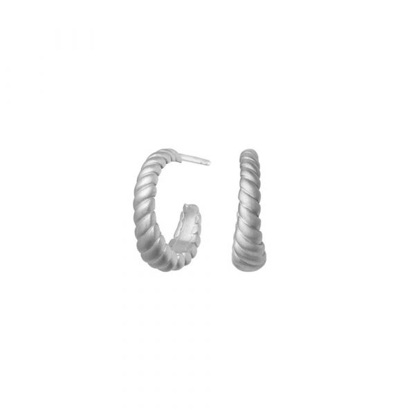 Seashell Hoops | Øreringe Sølv | 4-3601-R