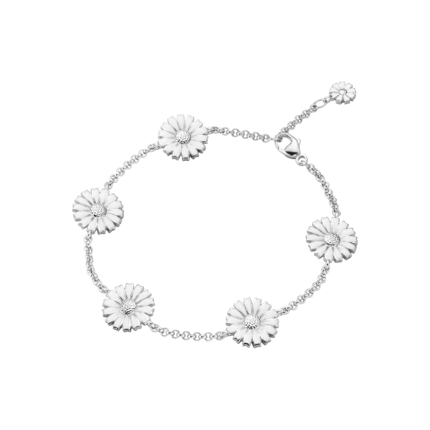Daisy | Armbånd Sølv Hvid | 20001536