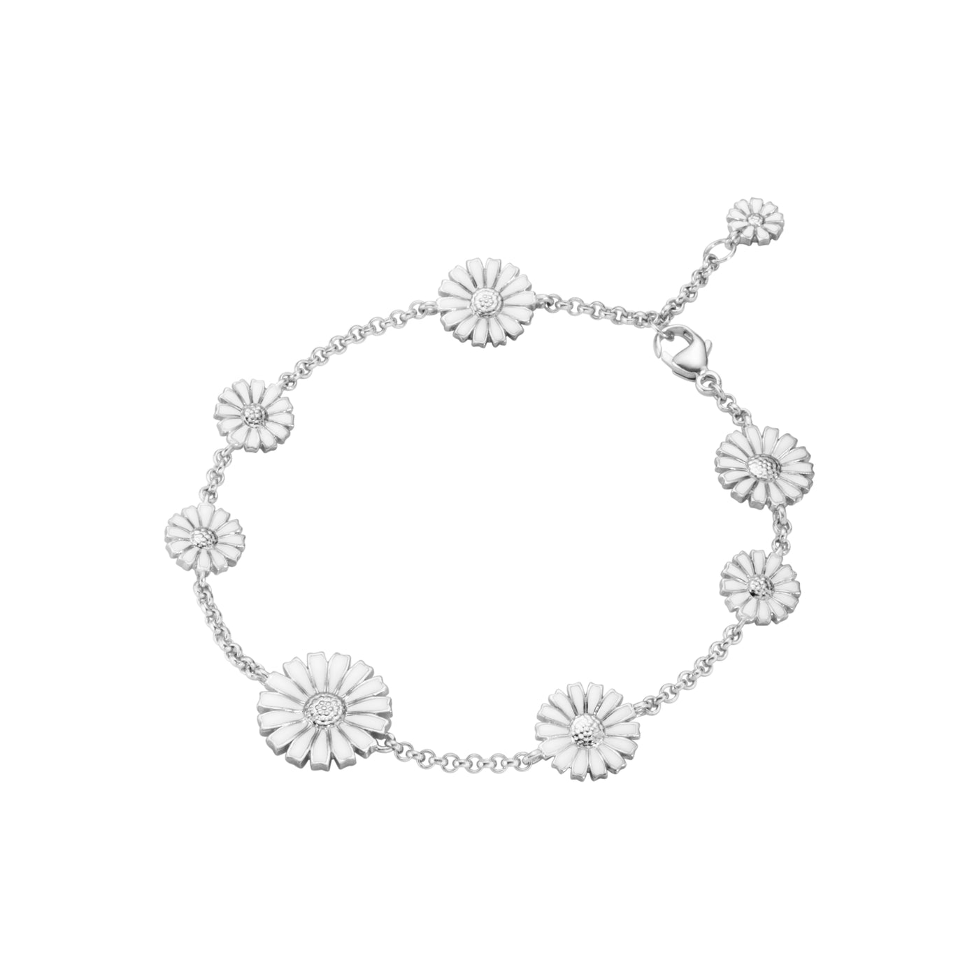 Daisy | Armbånd Sølv Hvid | 20001537