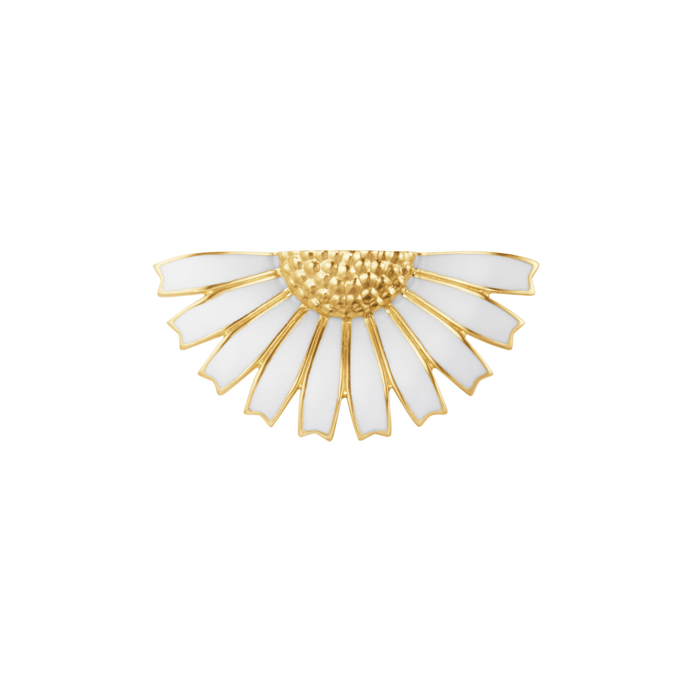 Daisy | Broche Forgyldt sølv Hvid | 20001553