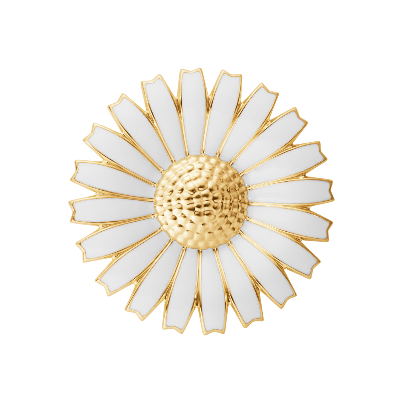 Daisy | Broche Forgyldt sølv Hvid | 20001591