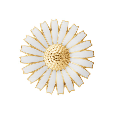 Daisy | Broche Forgyldt sølv Hvid | 20001591