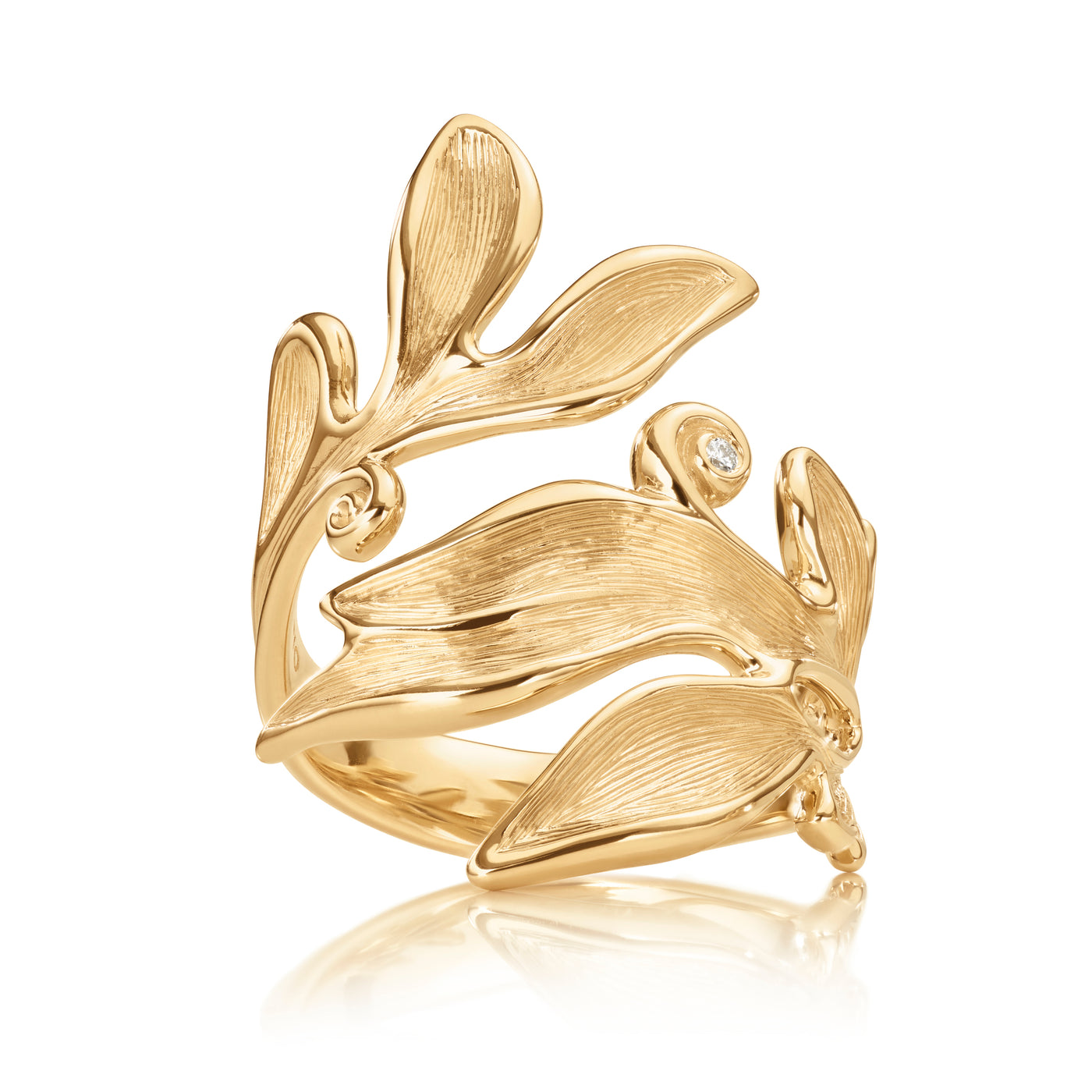 Forest | Ring 18 kt. rødguld Brillanter | A3095-401