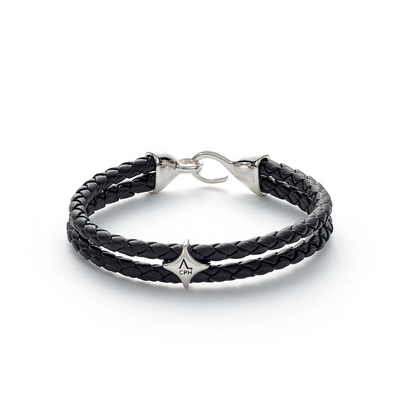 Black Bolo Leather | Armbånd Sort XL | L00024