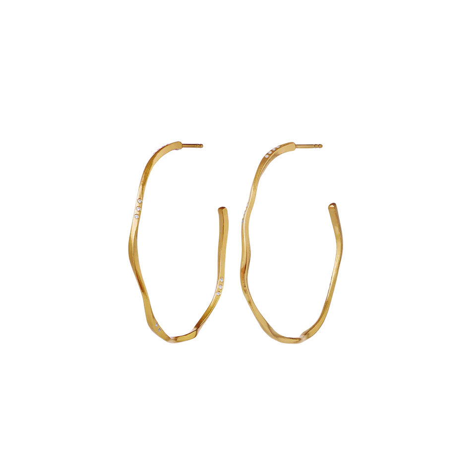 Echo Grande | Øreringe Forgyldt sølv | 9863A