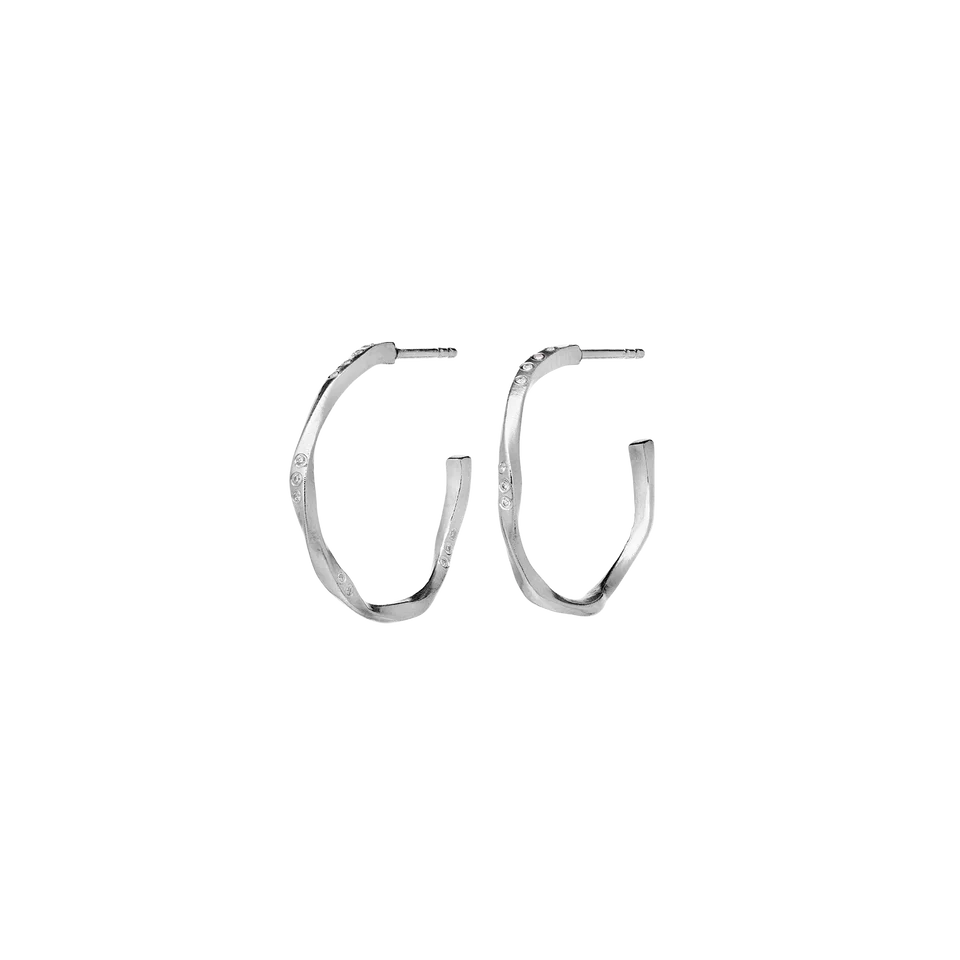 Echo Medium | Øreringe Sølv | 9862C