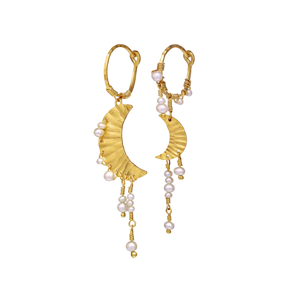 Esta | Øreringe Forgyldt sølv | 9843A