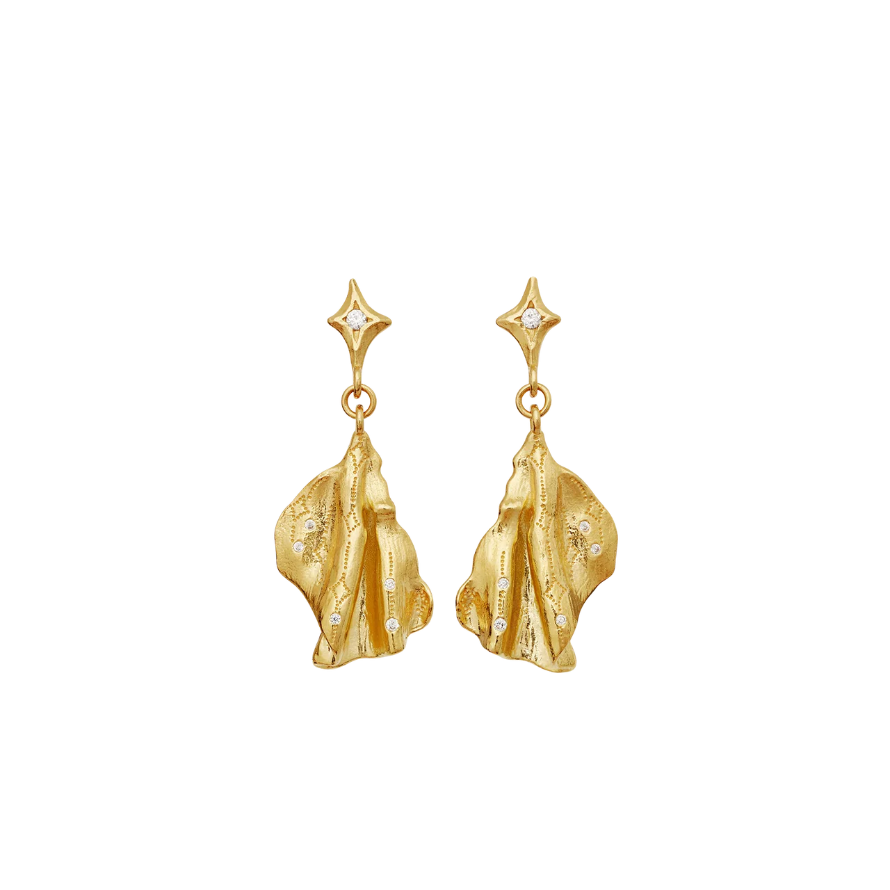 Gerda | Øreringe Forgyldt sølv | 10024A