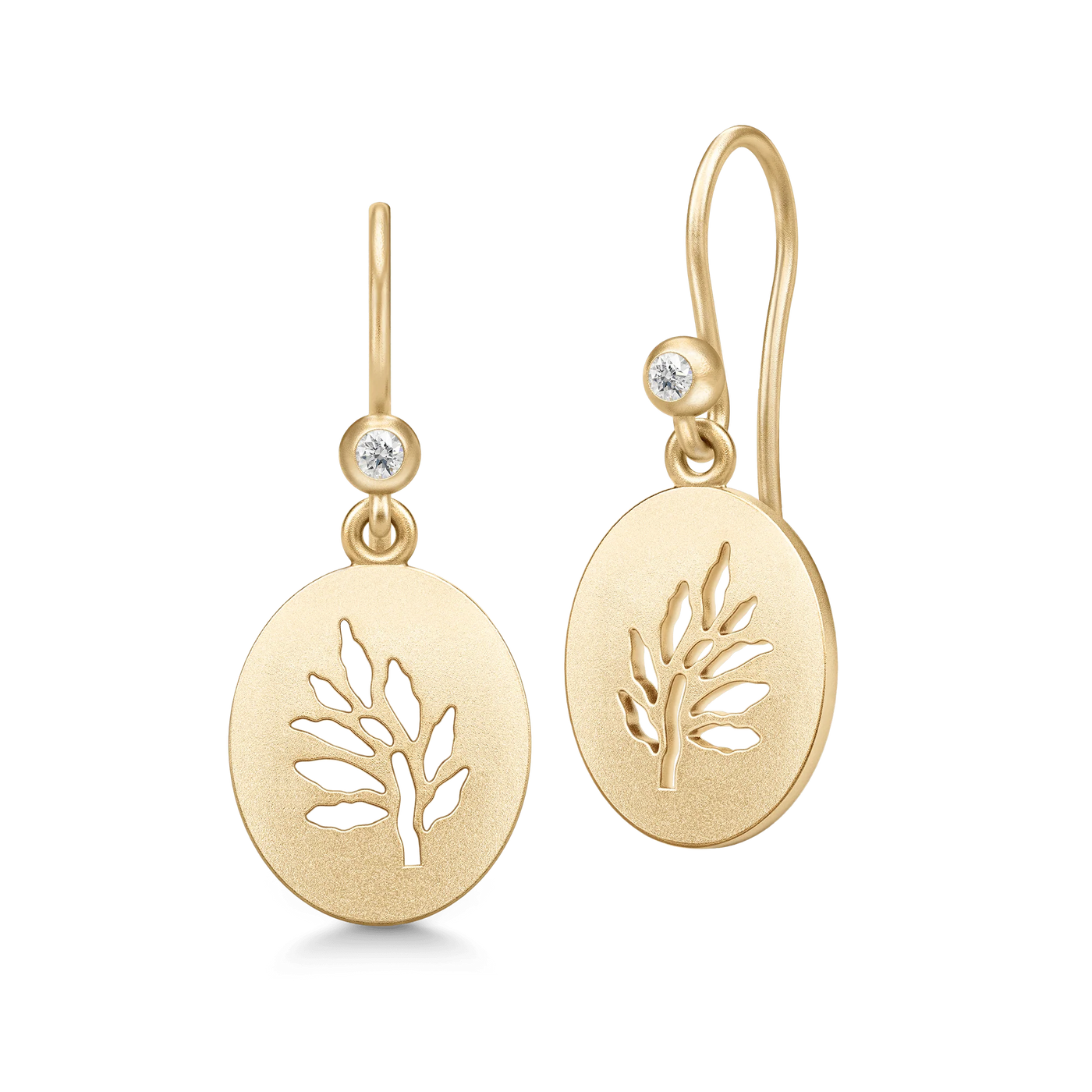 Tree of Life Signet | Øreringe 22 kt. forgyldt sølv | HKS662GDCZ