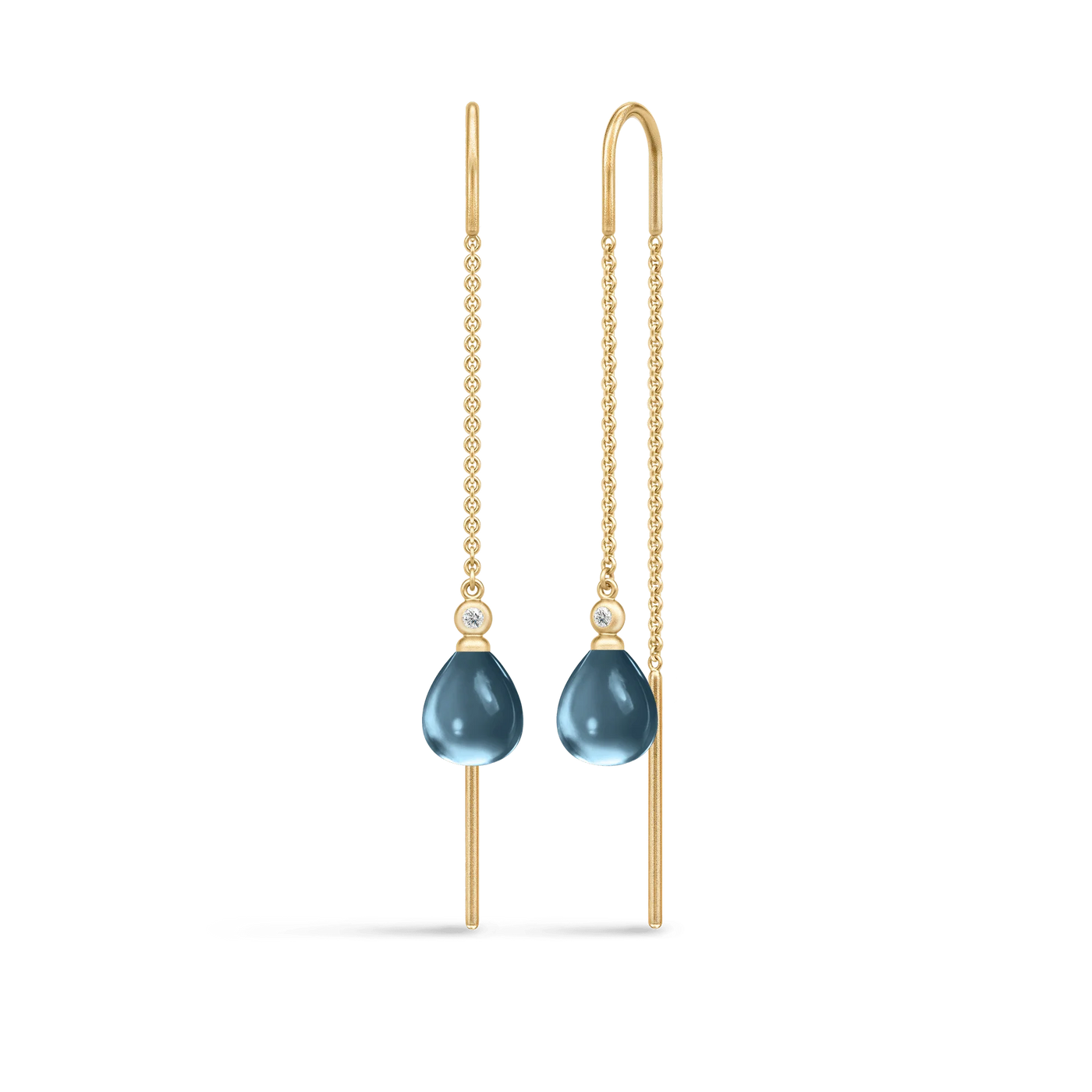 Tasha Chain | Øreringe 22 kt. forgyldt sølv London Blue | HKS704GDLBCRCZ