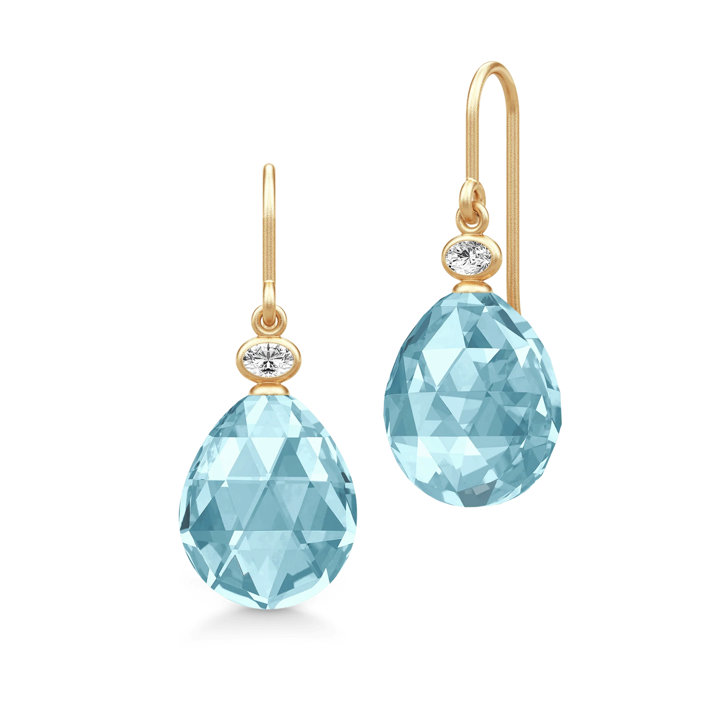 Ofelia | Øreringe 22 kt. forgyldt Ice Blue | HKS780GDIBCRCZ