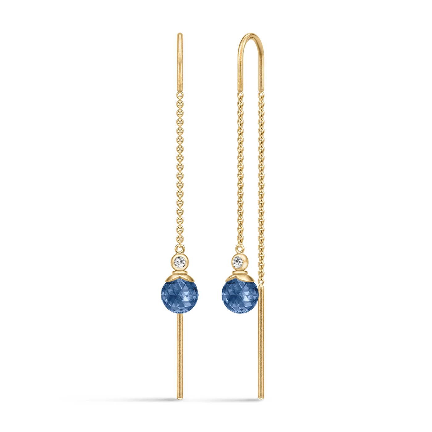 Berry | Øreringe 22 kt. forgyldt sølv Sapphire Blue | HKS790GDSACRCZ