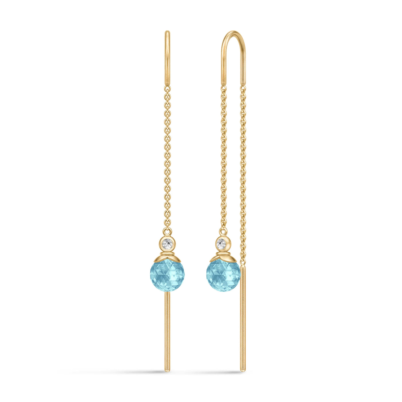 Berry | Øreringe 22 kt. forgyldt sølv Ice Blue | HKS790GDIBCRCZ