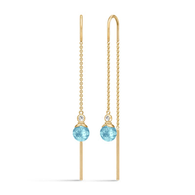 Berry | Øreringe 22 kt. forgyldt sølv Ice Blue | HKS790GDIBCRCZ