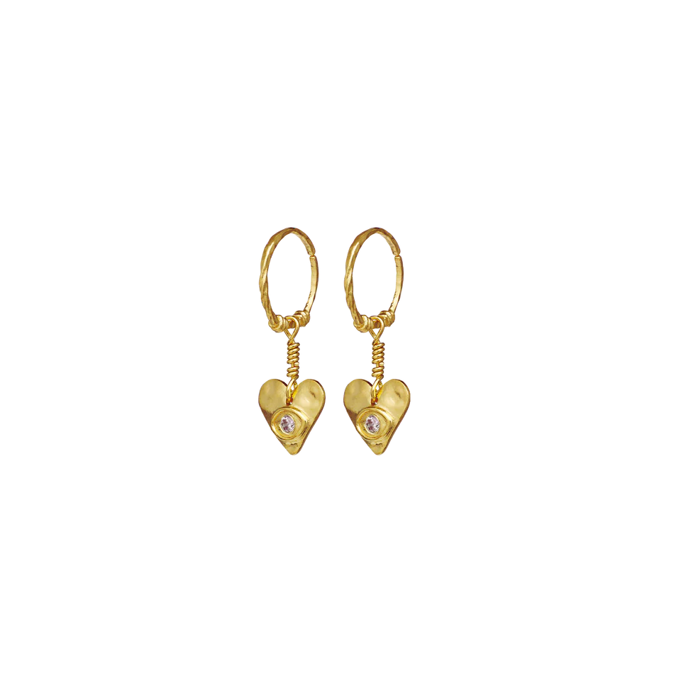 Hestia | Øreringe Forgyldt sølv | 9848A