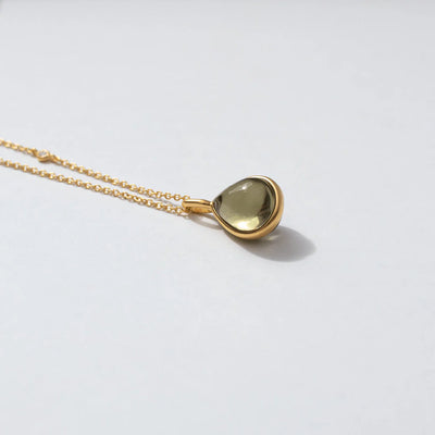 Paloma | Vedhæng 22 kt. forgyldt sølv Olive | PD309GDOLCR