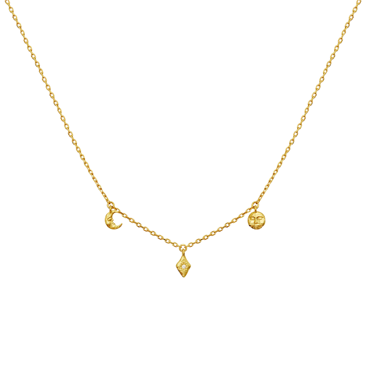 Lea | Halskæde Forgyldt sølv | 2806A