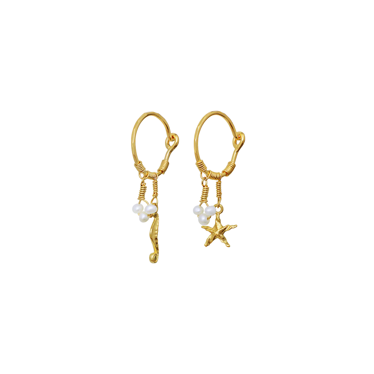 Momi | Øreringe Forgyldt sølv | 9872A