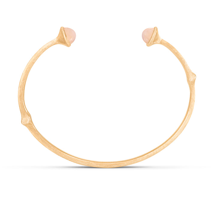 Nature | Armring 18 kt. rødguld Blush månesten | A3029-406