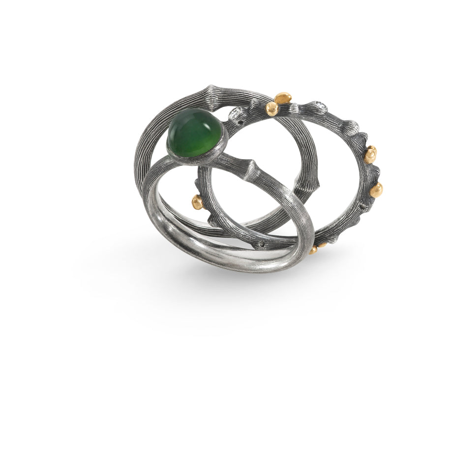 Lotus | Ring Sølv Serpentine | A2708-308