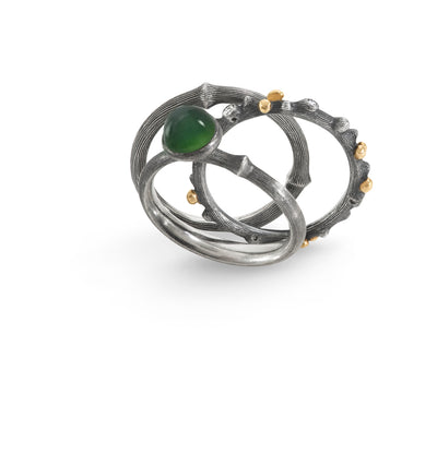 Lotus | Ring Sølv Serpentine | A2708-308