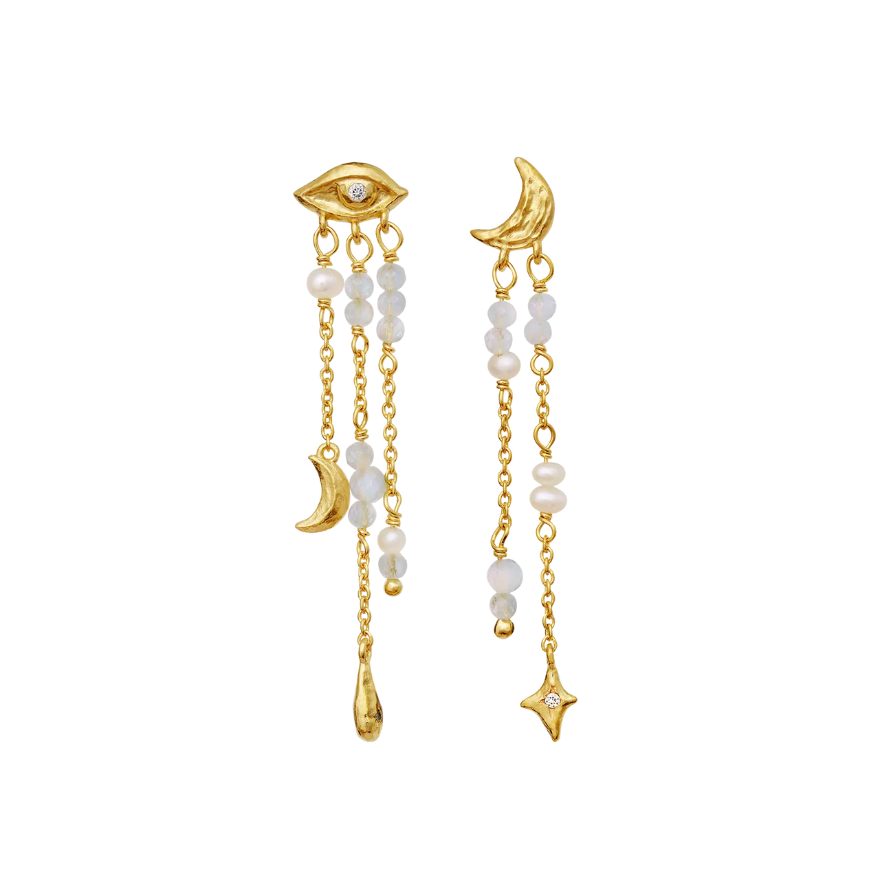 Sonata | Øreringe Forgyldt sølv | 10027A