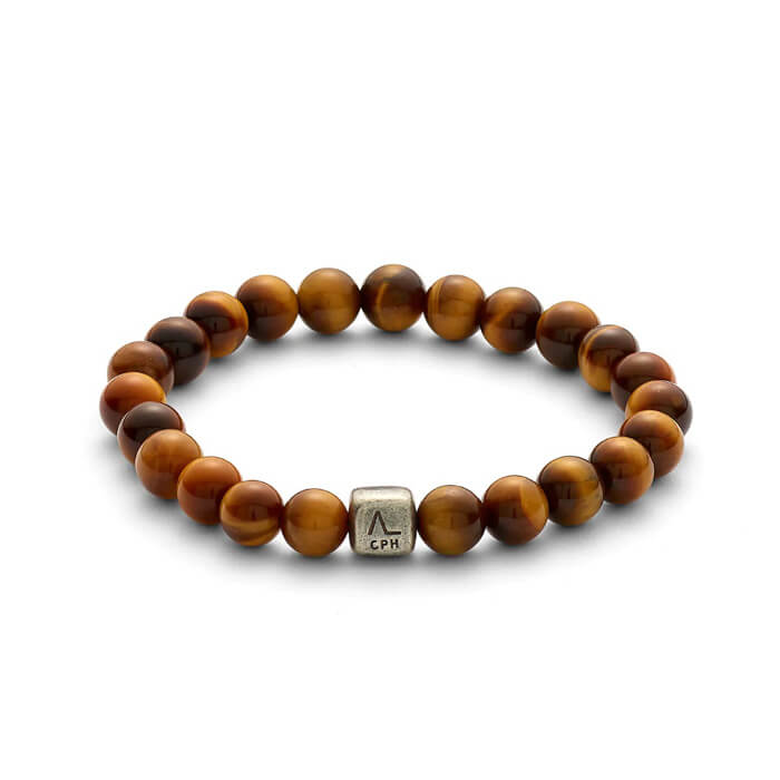 ColorUp | Armbånd Tiger Eye 8 mm Large | C00223