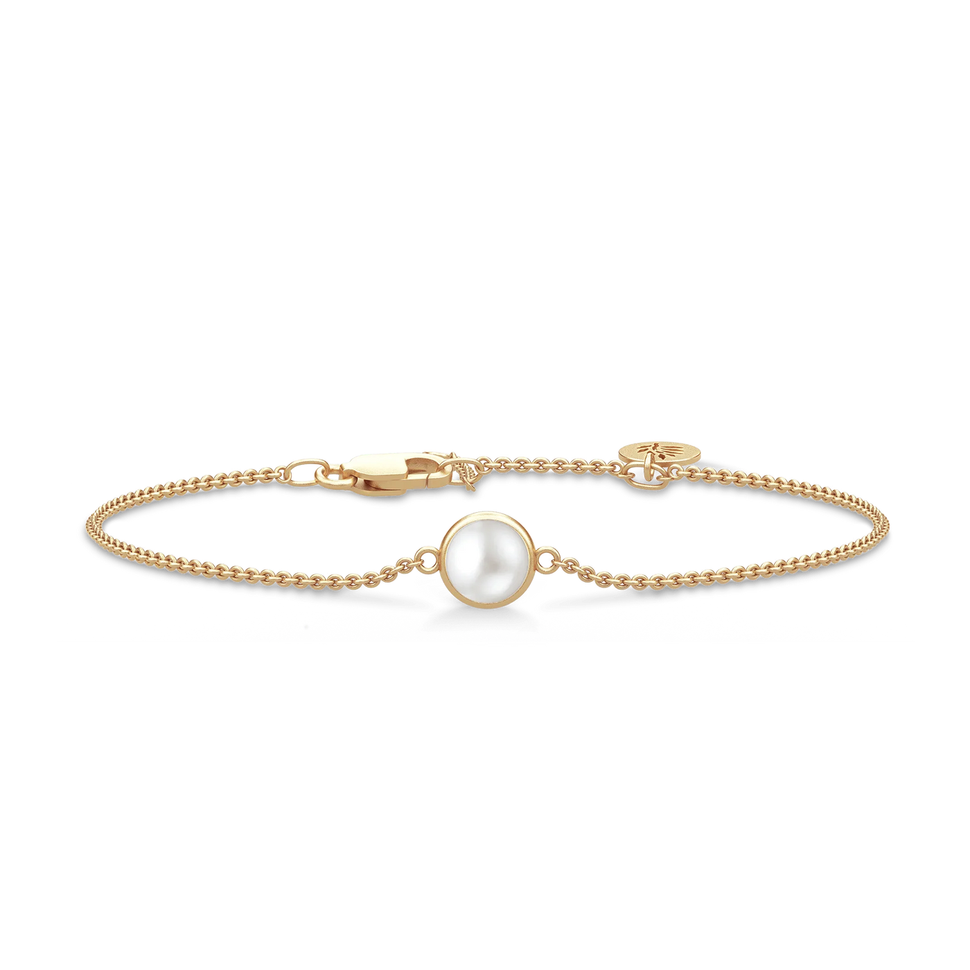 Primini | Armbånd 14 kt. rødguld Ferskvandsperle | YG14-BR343WHPL
