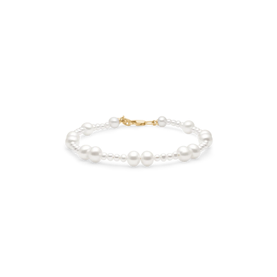 Eden | Armbånd 14 kt. guld Ferskvandsperler | YG14-BR315XS/S