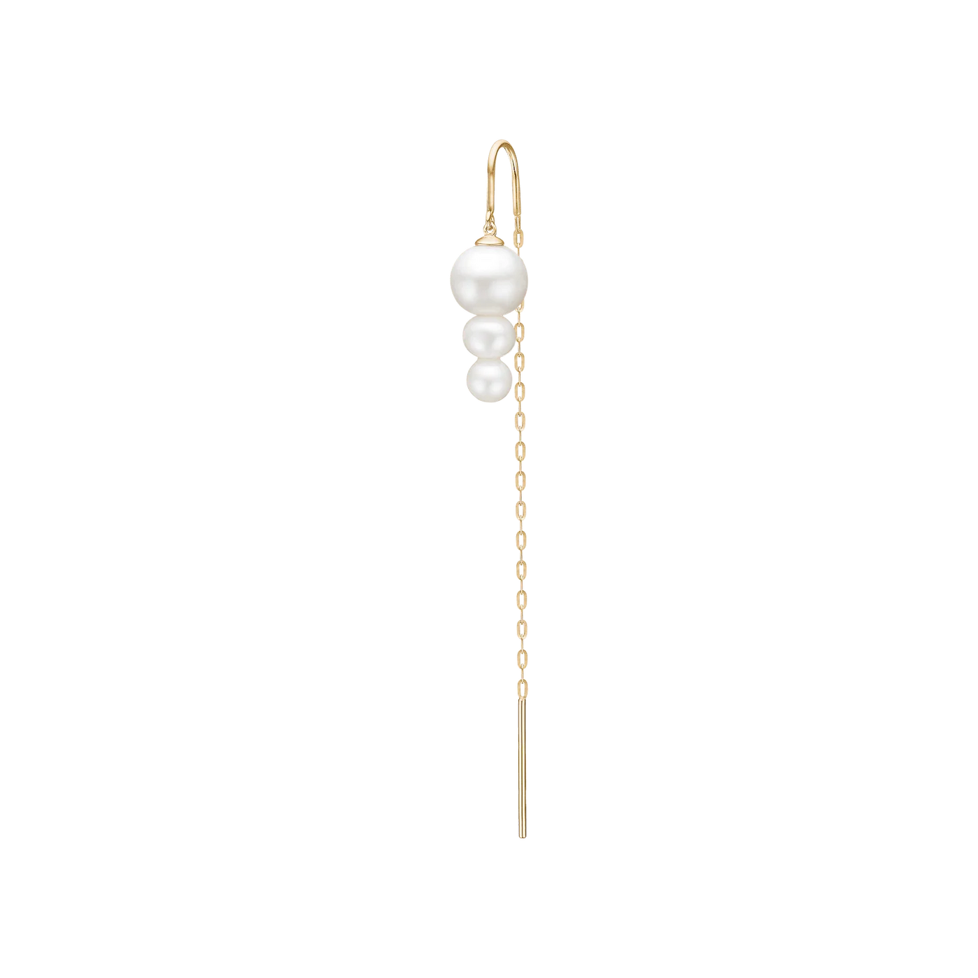 Eden | Ørering Single 14 kt. rødguld Perler | YG14-HKS696