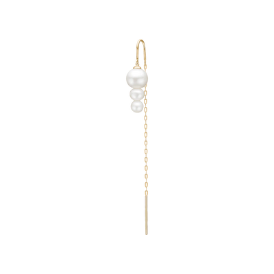 Eden | Ørering Single 14 kt. rødguld Perler | YG14-HKS696