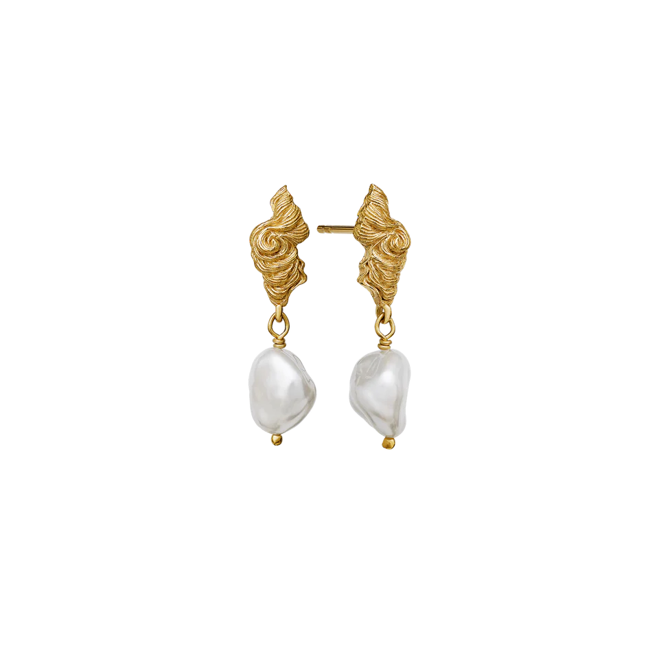 Frigg | Øreringe Forgyldt sølv | 9698A