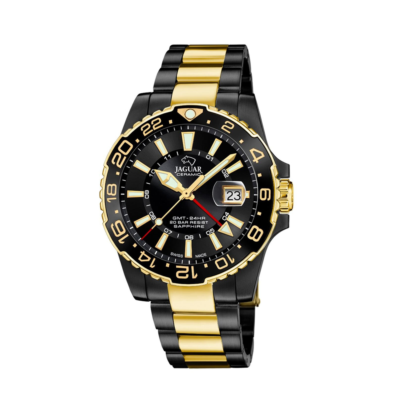 GMT Diver Limited Edition | Herreur Guld/sort 44 mm | J1031/1