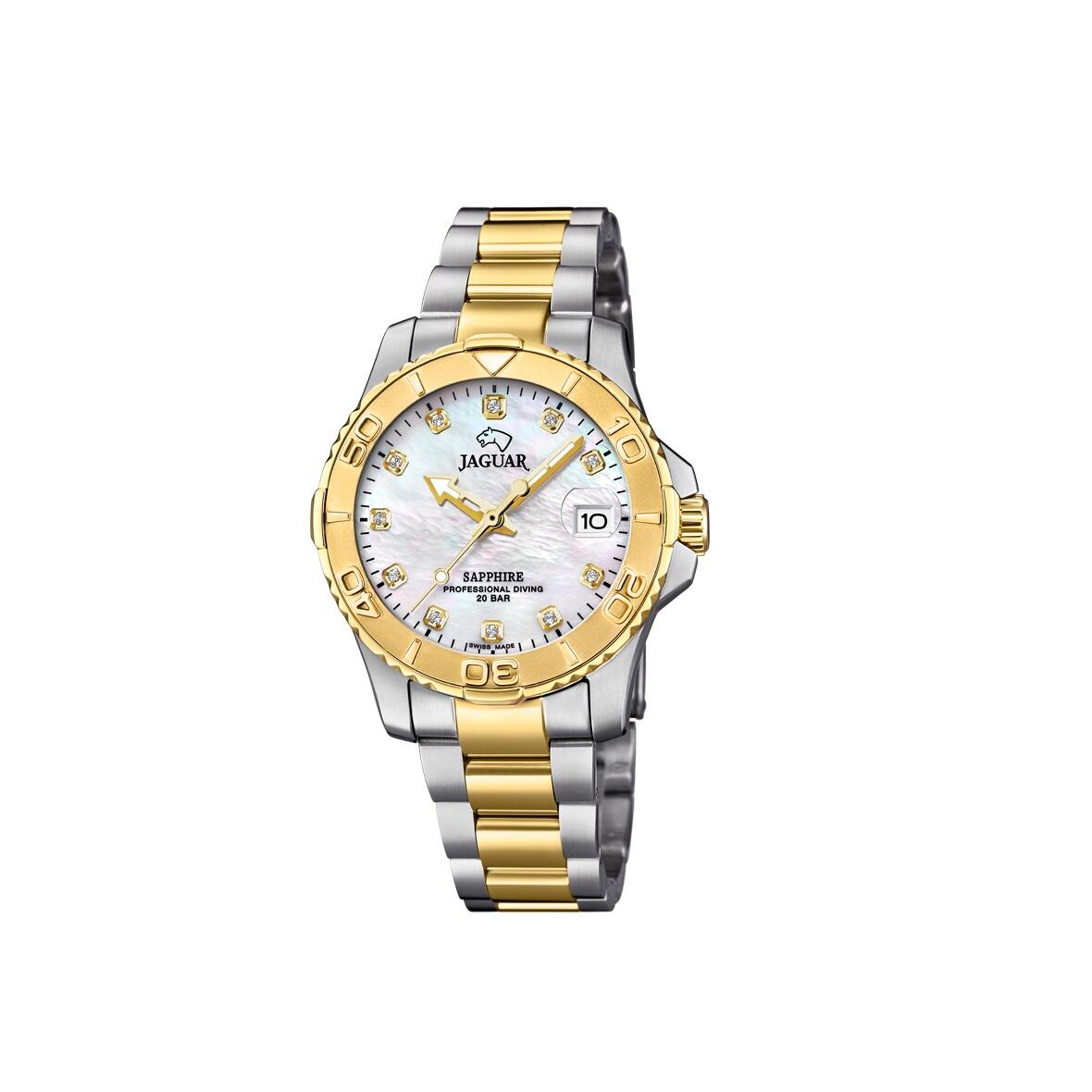 Lady Executive Diver| Dameur Stål/guld 34 mm | J896/3