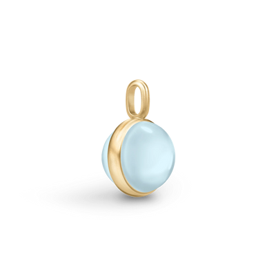 Prime | Vedhæng 22 kt. forgyldt sølv Milky Aqua | PD19GDMLAQCR