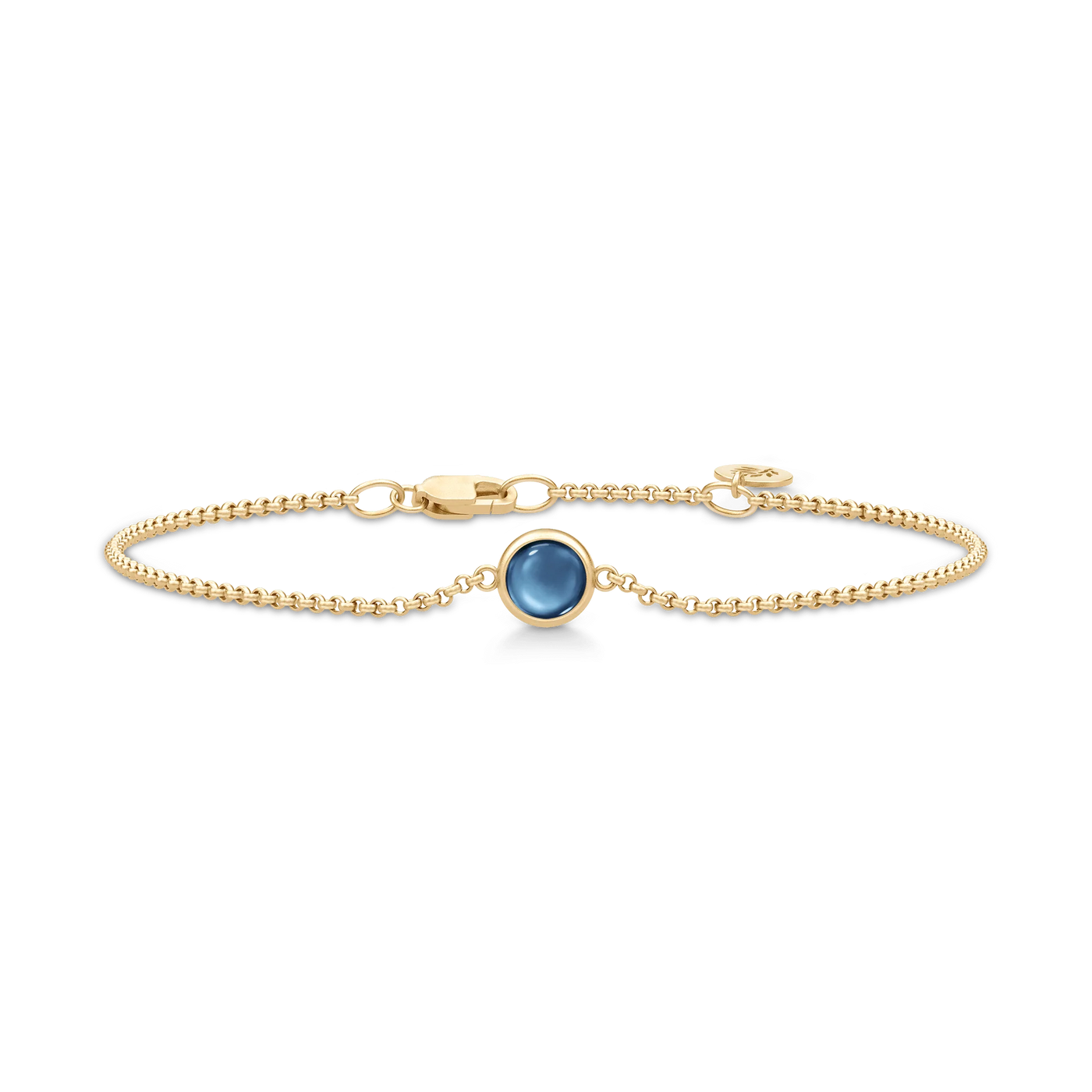 Primini | Armbånd 22 kt. forgyldt sølv Sapphire Blue | BR258GDSACR