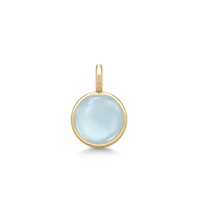 Prime | Vedhæng 22 kt. forgyldt sølv Milky Aqua | PD19GDMLAQCR