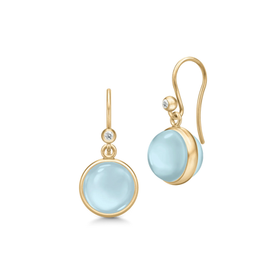 Prime | Øreringe 22 kt. forgyldt sølv Milky Blue | HKS181GDMLAQCRCZ