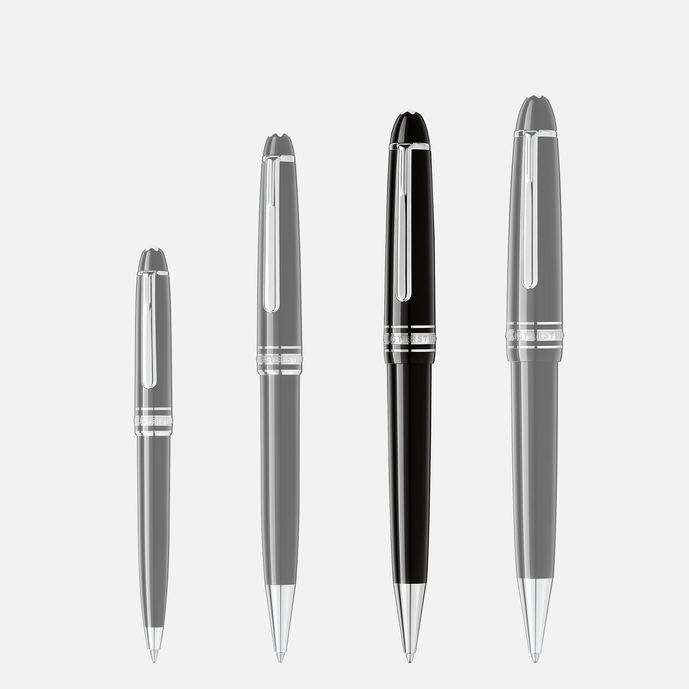 Meisterstück Platinum Line Midsize | Ballpoint Pen Sort/sølv | MB114185