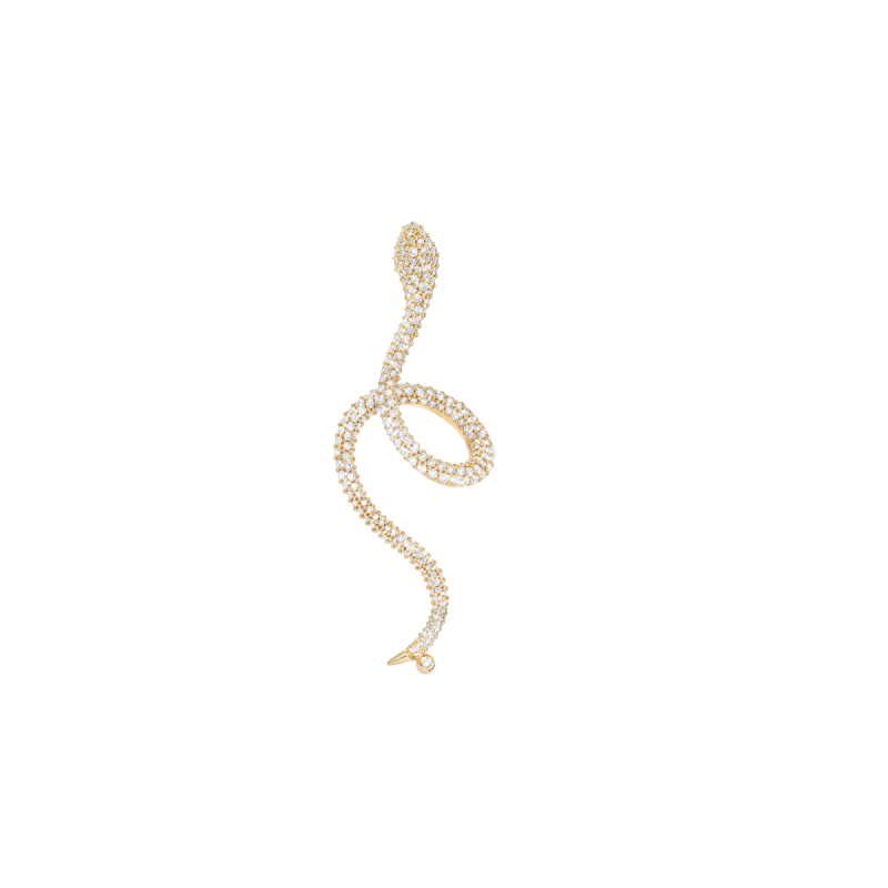 Snakes | Ørering 18 kt. rødguld Brillanter | A2798-401