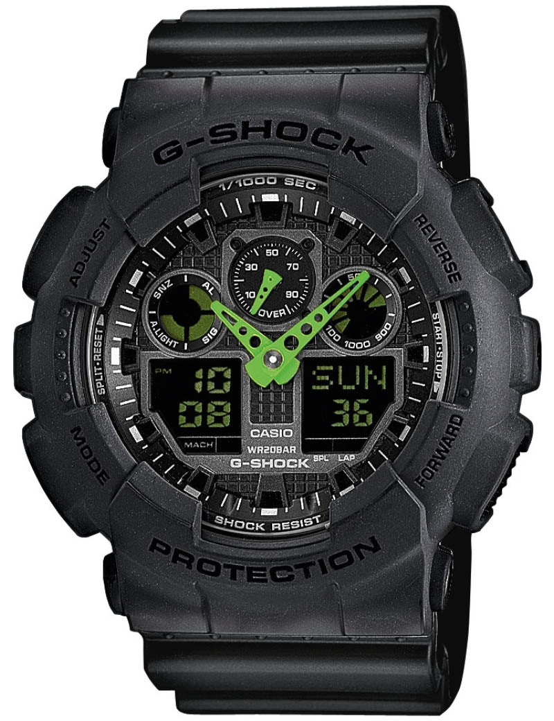 G-Shock | Herreur Sort 51 mm | GA-100C-1A3ER