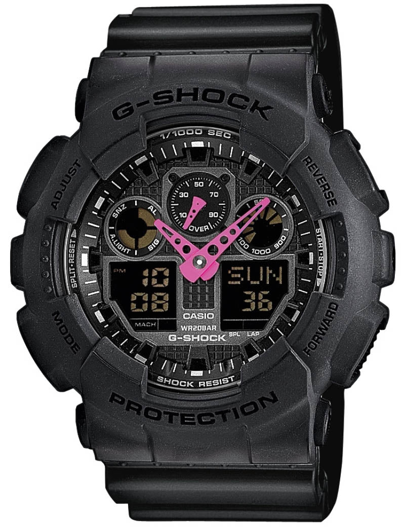 G-Shock | Herreur Sort 51 mm | GA-100-1A4ER