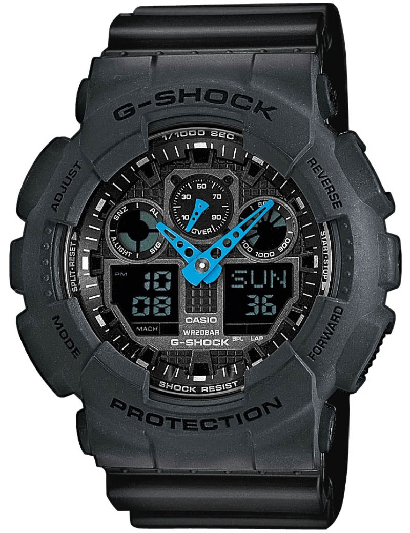 G-Shock | Herreur Sort 52 mm | GA-100C-8AER