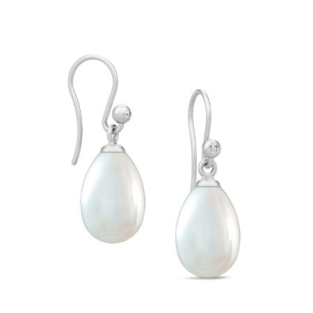 Afrodite | Øreringe Sølv med perler og zirkoner | HKS423RHWHPLCZ